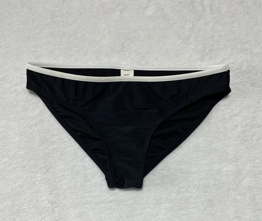 Arizona Jean Co Bikini Bottom Womens Medium Black White Swim Briefs Beachwear